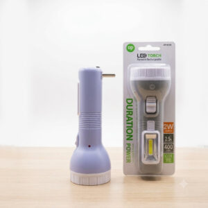 2W Rechargeable LED Torch – Portable Emergency Flashlight