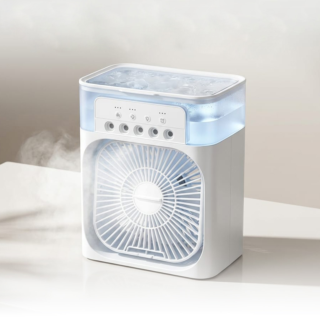 Portable Ice Fan Air Cooler With water For Frost Cube Fan-main