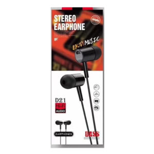 Wired Stereo Earphones with Deep Bass
